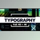 Download Typography (Videohive 19498450) - AE Project