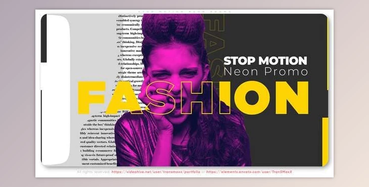 Download Stop Motion Neon Promo (Videohive 31762930) - AE Project