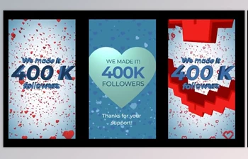 400K <span class='badge badge-warning'>Followers</span> Instagram Stories – Motionarray 784175