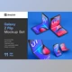CreativeMarket Galaxy Z Flip Mockup | Folding Phone 5354152