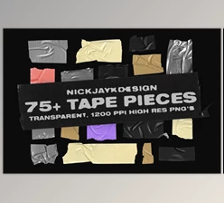 Tape Pieces – 75+ Transparent PNGs