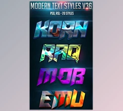 Modern Text Styles V36 – Graphicriver 27026401