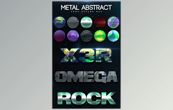 GraphicRiver – <span class='badge badge-warning'>Metal</span> Abstract Text Styles V11