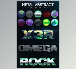 GraphicRiver – Metal Abstract Text Styles V11