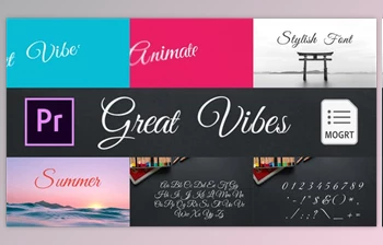 Great Vibes - Animated <span class='badge badge-warning'>Typeface</span> (<span class='badge badge-warning'>Videohive</span> 28147074)
