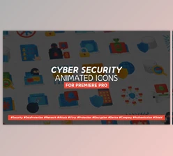 Cyber Security Modern Flat Animated Icons Videohive 27776102