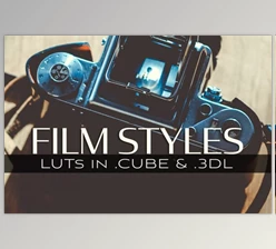 3d LUTs – Film Styles (CreativeMarket – 5027768)
