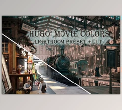 ‘Hugo’ Movie colors | preset + LUT (CreativeMarket–5057031)