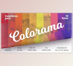 Colorful Transitions - Transitions Pack (Videohive 21382230)