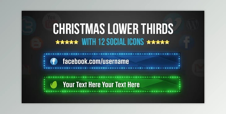 Christmas Lower Thirds (Videohive 13933650)