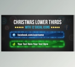 Christmas Lower Thirds (Videohive 13933650)