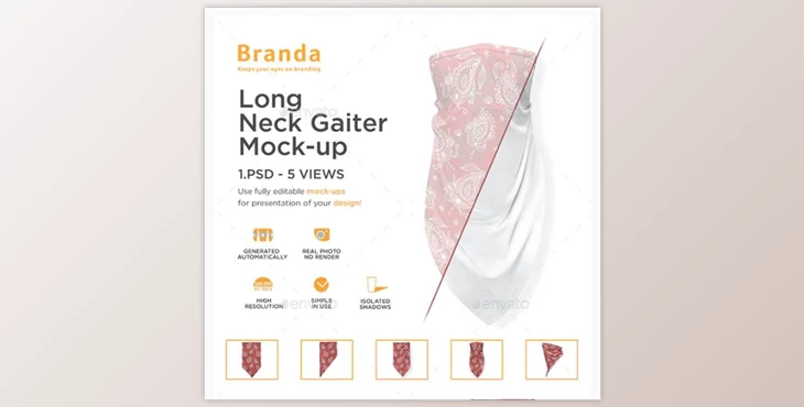 GraphicRiver -Long Neck Gaiter Mock-up 27655749