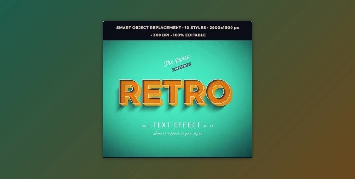 GraphicRiver – 3D Vintage Retro Text Effcets V2 27625402