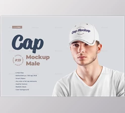 GraphicRiver – 5 Mockups Men’s Cap 28433141