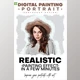 GraphicRiver Digital Painting Portrait – Photoshop Action