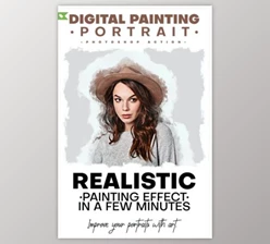 GraphicRiver Digital Painting Portrait – Photoshop Action