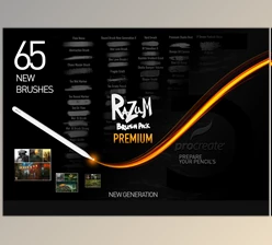 Gumroad – RAZUM_INC BRUSH PACK PREMIUM FOR PROCREATE 5