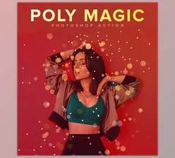 Poly Magic Photoshop Action – GraphicRiver 27706666