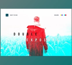 Double Color Exposure Photo Effect (CreativeMarket–5397406)