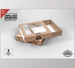 Small Box Drawer WindowSleeve Mockup CreativeMarket 5357956