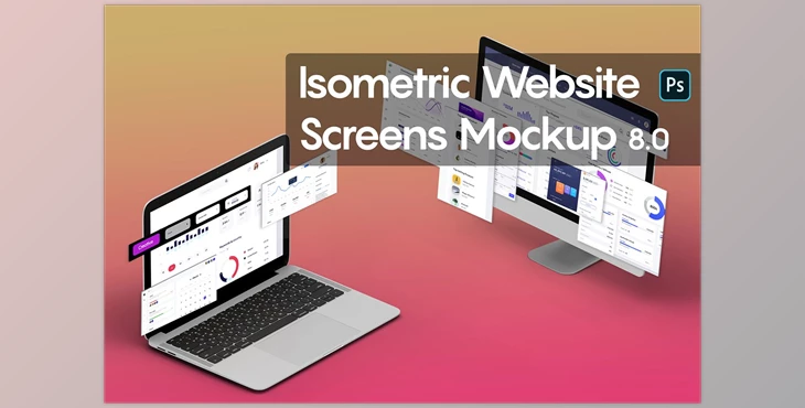 Isometric Website Mockup 8.0 CreativeMarket-5301296