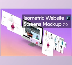 Isometric Website Mockup 7.0 CreativeMarket-5301276