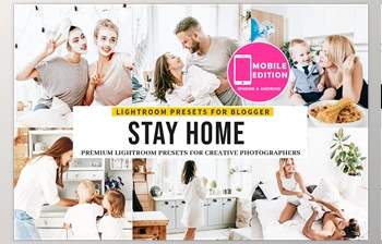 Stay Home Lightroom <span class='badge badge-warning'>Presets</span> CreativeMarket-5345234