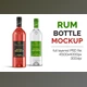 Clear Rum Brandy Vodka Bottle Mockup CreativeMarket-4536211