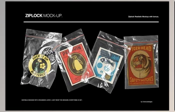 Zip Lock <span class='badge badge-warning'>Mockups</span> CreativeMarket-5376409