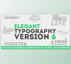 Elegant Typography V6 (Videohive 9008689)