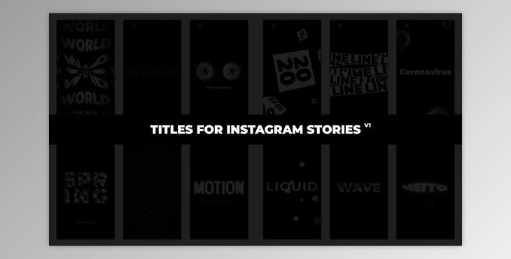 Titles For Instagram Stories (Videohive 28569434)