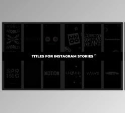 Titles For Instagram Stories (Videohive 28569434)