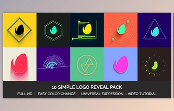 Simple Logo Reveal <span class='badge badge-warning'>Pack</span> (Videohive 19322145)