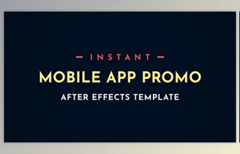 Instant App Promo Mobile <span class='badge badge-warning'>After</span>-<span class='badge badge-warning'>Effects</span> Video Template