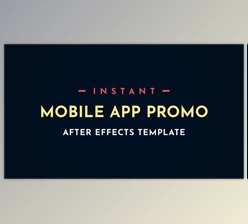 Instant App Promo Mobile After-Effects Video Template