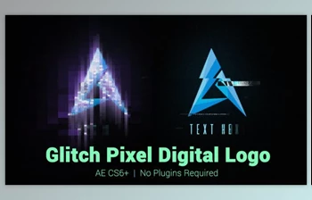 <span class='badge badge-warning'>Glitch</span> Pixel Digital Logo (Videohive 21987563)