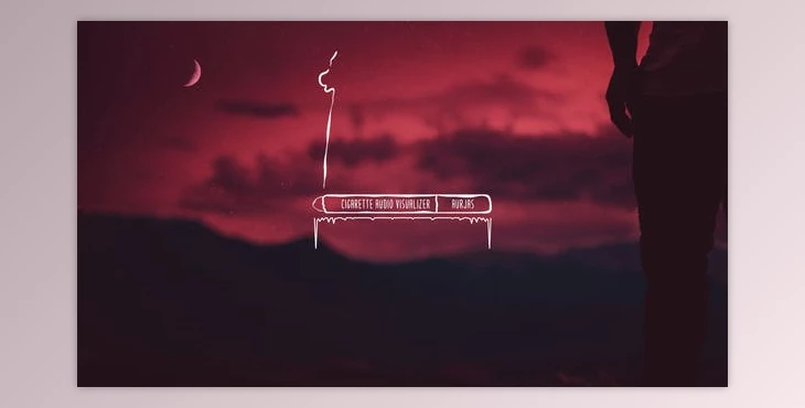 Cigarette Audio Spectrum Music Visualizer Videohive-28410300