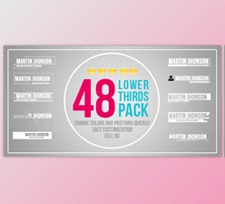 48 Lower Thirds Pack (Videohive 12725841)