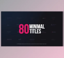 Minimal Titles Pack (Videohive 28672285)