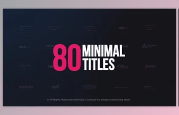 Minimal Titles <span class='badge badge-warning'>Pack</span> (Videohive 28672285)