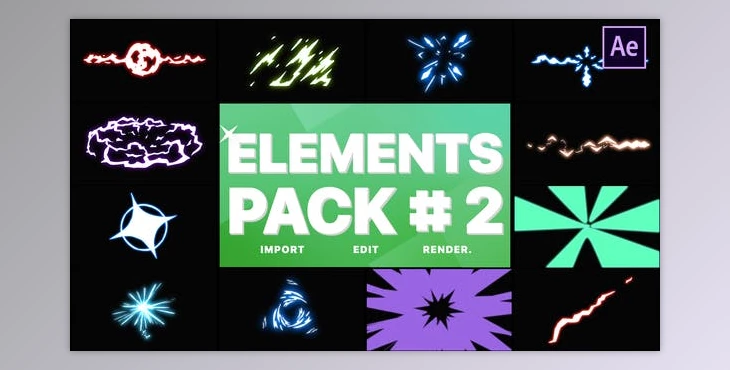 Energy Elements Pack 02 | After Effects (Videohive 28661737)