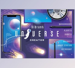 Vibrant Universe Creator CreativeMarket-2247330