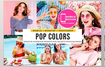 Pop Colors <span class='badge badge-warning'>Lightroom</span> <span class='badge badge-warning'>Presets</span> CreativeMarket-5123669