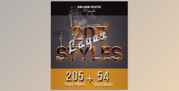 205 Photoshop Layer Styles Bundle – GraphicRiver 28370150