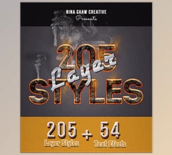 205 Photoshop Layer Styles Bundle – GraphicRiver 28370150