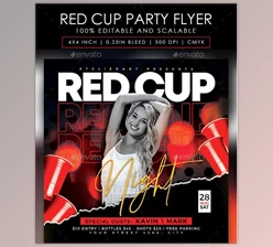 Red Cup Party Flyer GraphicRiver-28430298