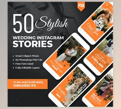 Instagram Wedding Stories Banners GraphicRiver-28427215