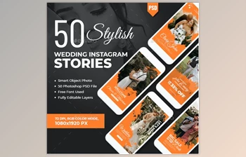 Instagram <span class='badge badge-warning'>Wedding</span> <span class='badge badge-warning'>Stories</span> Banners GraphicRiver-28427215