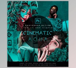 Cinematic Aqua – Photoshop Action GraphicRiver-28280558