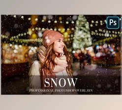 Snow Photo Overlays CreativeMarket-4942645
